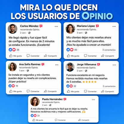 Opinio – Consigue Más Reseñas en Google